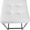 Nicola Counter Stool 905 Set of 2 White Faux Leather by Meridian