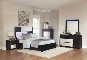 Havering 400871 Youth Bedroom 4Pc Set in Black w/Options [CRKB-400871-Havering]