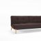 Splitback Sofa Bed in Dark Brown w/Eik Legs by Innovation