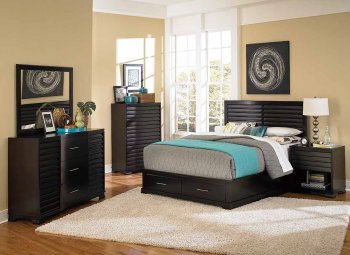 2229 Curran Bedroom in Dark Cherry by Homelegance w/Options [HEBS-2229 Curran]