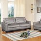 Corey Sofa in Grey Bonded Leather w/Optional Loveseat & Chair