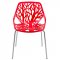 Asbury Set of 4 Dining Chairs AC16R in Red by LeisureMod