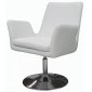 Bella Chair in White Leatherette by Whiteline Imports