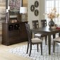 Makah 5Pc Dining Room Set 5496 in Dark Brown by Homelegance