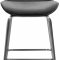 Paris Counter Stool 788 Set of 2 Grey Velvet Fabric by Meridian