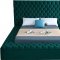 Bliss Bed in Green Velvet Fabric by Meridian w/Options