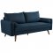 Revive Sofa & Loveseat Set in Azure Fabric by Modway