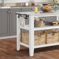 Sezye Kitchen Island AC00395 in White by Acme