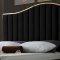 Jolie Bed in Black Velvet Fabric by Meridian w/Options