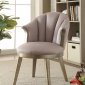 Brecken Set of 2 Accent Chairs 59562 in Lavender & Gold by Acme