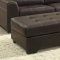 Terza Sectional Sofa 9924DBR in Dark Brown by Homelegance