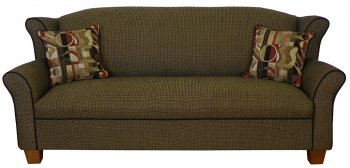 Chocolate Fabric Modern Loveseat & Sofa Set w/Optional Items [PMS-7800-Chocolate]