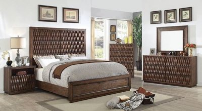 Eutropia Bedroom CM7394 in Warm Chestnut w/Options