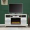 Noralie TV Stand w/Fireplace LV00310 in Mirrored by Acme