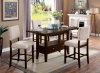 Lordelo 7Pc Counter Ht Dining Set CM3730PT in Cherry