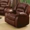 9172/9242 Reclining Sectional Sofa in Brown Bonded Leather