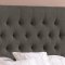 Chloe 300529 Upholstered Bed in Charcoal Fabric by Coaster