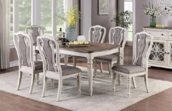 Florian Dining Room 5Pc Set DN01657 Oak & Antique White by Acme [AMDS-DN01657 Florian]