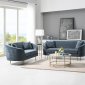 Nakendra Sofa & Loveseat LV01920 in Blue by Acme w/Options