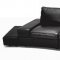 1295B Lilac Sectional Sofa in Black Leather by VIG