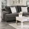 Adrian Sofa SM9102 in Charcoal Chenille Fabric w/Options