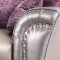 Benigno Sofa SM6412 in Pewter/Purple Leatherette w/Options