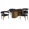 Edson Dining Table 105761 Bronze by Coaster w/Optional Chairs