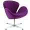 Wing Swivel Lounge Chair Choice of Color Fabric by Modway