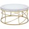 Elise Coffee Table 710368 Mirror & Gold by Coaster w/Options