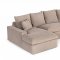 Atrium Sectional Sofa in Natural Fabric by VIG