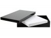 Mellow Rectangular Black White Motion Coffee Table by Whiteline