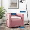 Spin Swivel Accent Chair in Dusty Rose Velvet by Modway