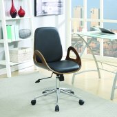 800736 Office Chair in Black Leatherette by Coaster