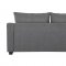 U9196 Sofa & Loveseat Set in Gray Chenille by Global w/Options