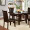 Meagan I 7Pc Dining Room Set CM3152RT in Brown Cherry