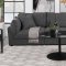 Sasha Modular Sofa 3Pc 551681 Barely Black Coaster w/Options