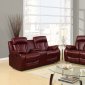 U97601 Motion Sofa in Burgundy PU by Global w/Options