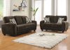 Rubin Sofa & Loveseat Set 9734CH by Homelegance in Chocolate