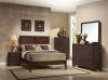 G4100 Brown Finish Modern 6Pc Bedroom Set w/Options