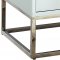 Nova Side Table 818 in White Glass by Meridian