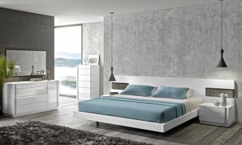 Amora Premium Bedroom in White by J&M w/Optional Casegoods [JMBS-Amora]