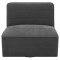 Cobie Swivel Accent Chair 905713 Dark Charcoal Fabric by Coaster