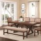 104291 Camila Dining Table in Nutmeg by Coaster w/Options