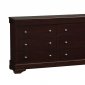 Dark Cappuccino Finish 6 Drawer Contemporary Dresser