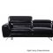 S98 Sectional Sofa in Black Leather by Beverly Hills