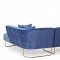 Caprice Sectional Sofa TOV-L6119 in Navy Velvet by TOV Furniture