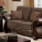 Thomasina Sofa CM6869 in Brown Fabric & Leatherette w/Options