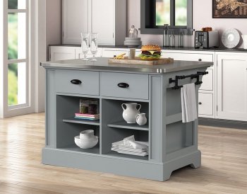 Urrur Kitchen Island AC00187 in Gray by Acme [AMKI-AC00187 Urrur]