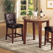 Bologna Counter Height Dinette w/Genuine Marble Top by Acme