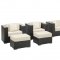 Cohesion Outdoor Patio Sectional 11Pc Set Choice of Color-Modway